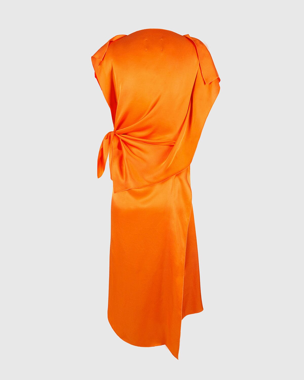 Bright orange viscose 'pañoleta' dress Dresses Boscoier 