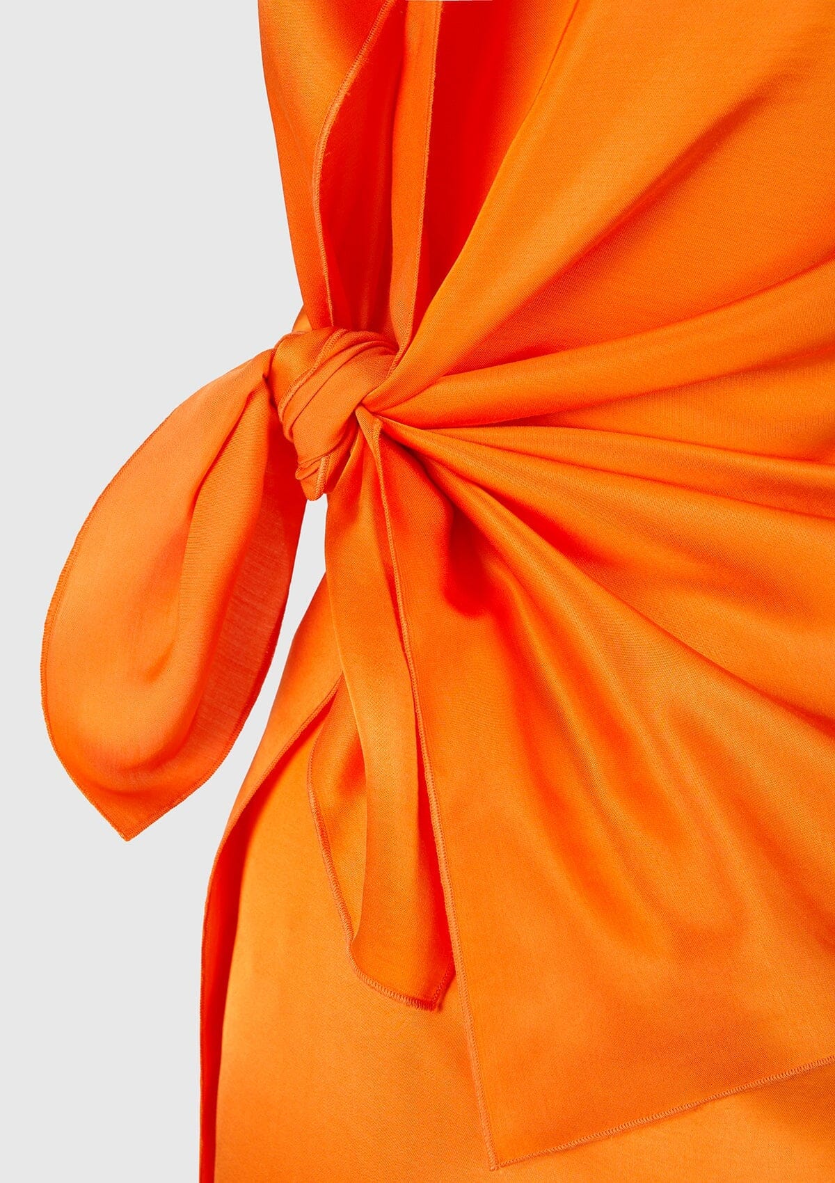 Bright orange viscose 'pañoleta' dress Dresses Boscoier 