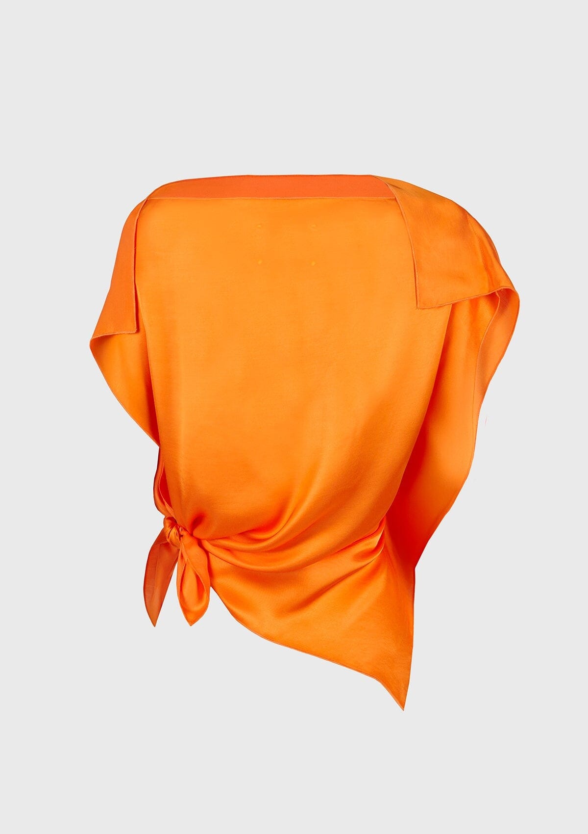 Bright orange viscose 'pañoleta' top Tops and Blouses Boscoier 
