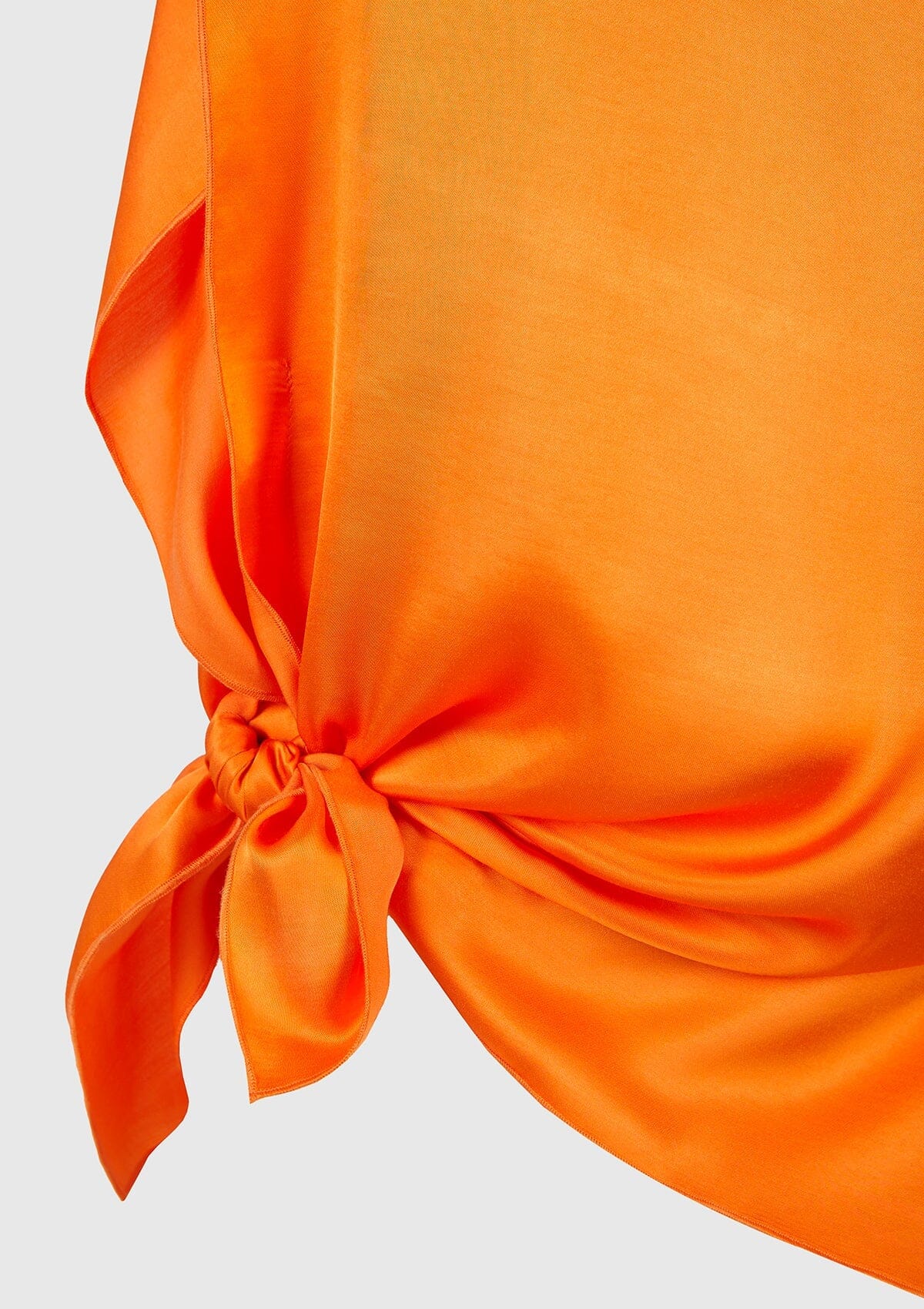 Bright orange viscose 'pañoleta' top Tops and Blouses Boscoier 