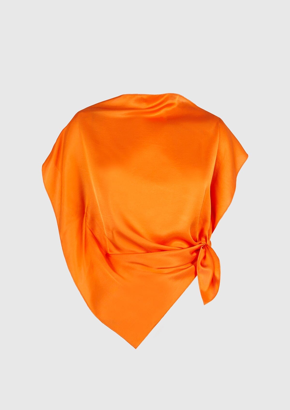 Bright orange viscose 'pañoleta' top Tops and Blouses Boscoier 