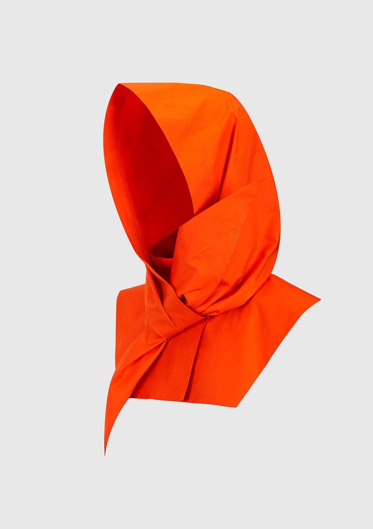Bright orange water-repellent hood Foulards & Scarves Boscoier 