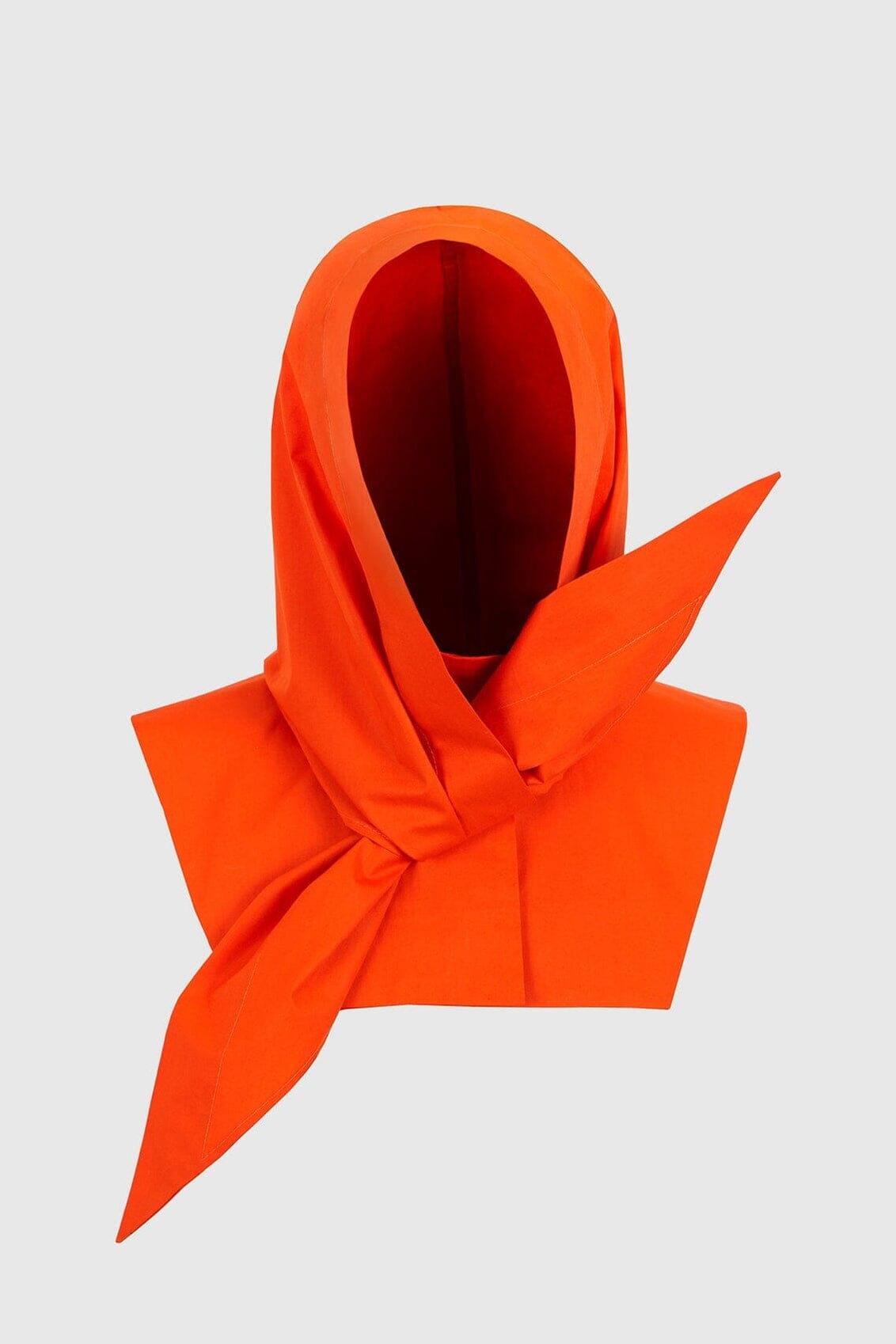 Bright orange water-repellent hood Foulards & Scarves Boscoier 
