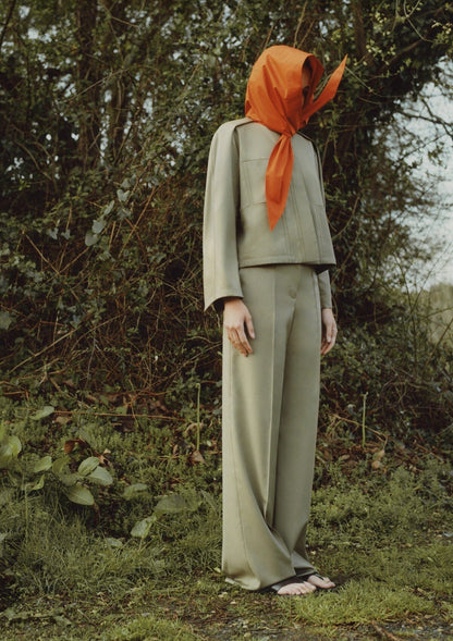 Bright orange water-repellent hood Foulards & Scarves Boscoier 