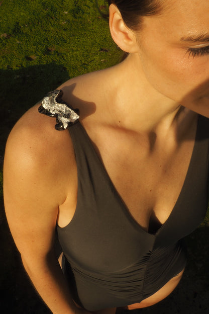 Broche Murano Negro Brooches ELEVAA 