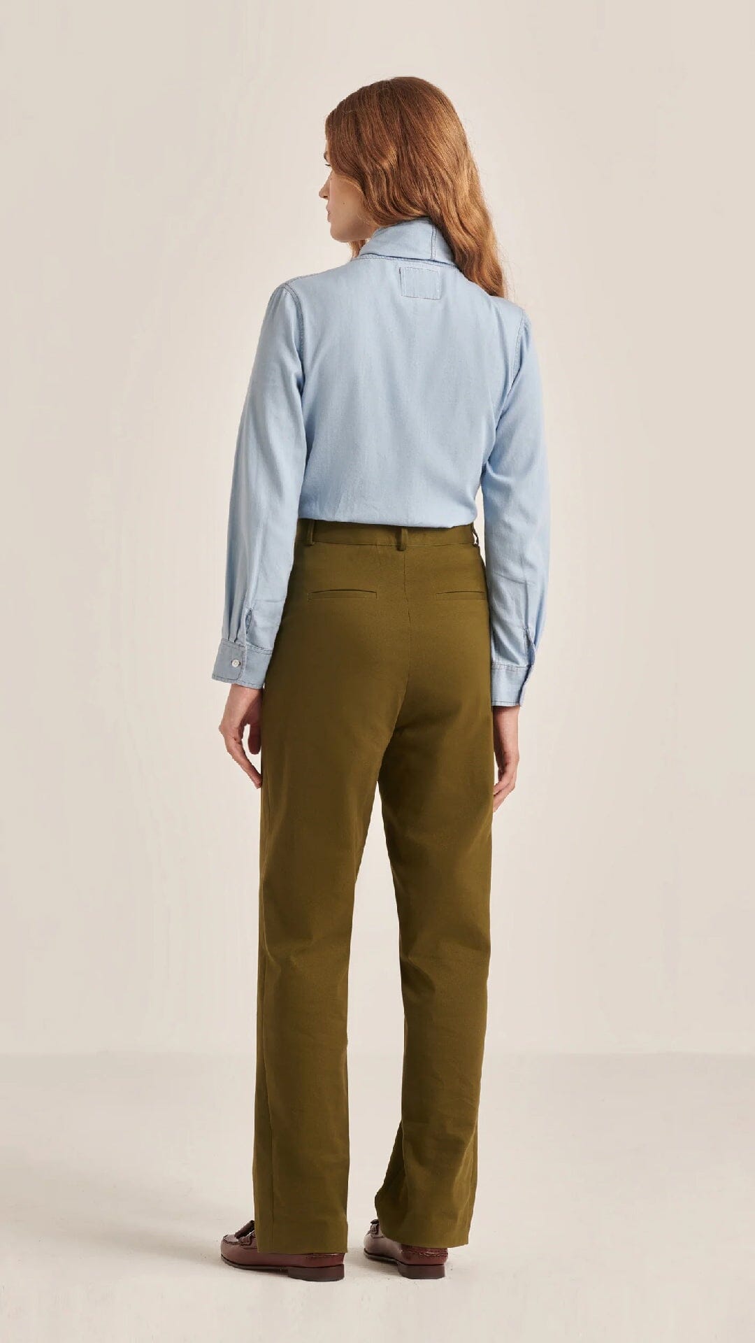 BROOKE KHAKI Trousers Kolonaki 