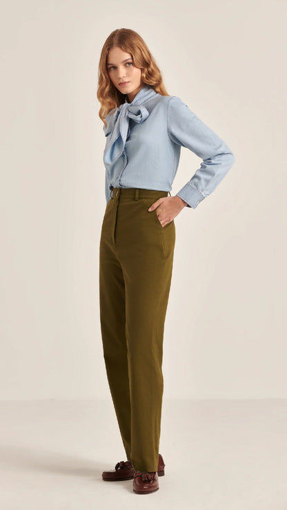 BROOKE KHAKI Trousers Kolonaki 