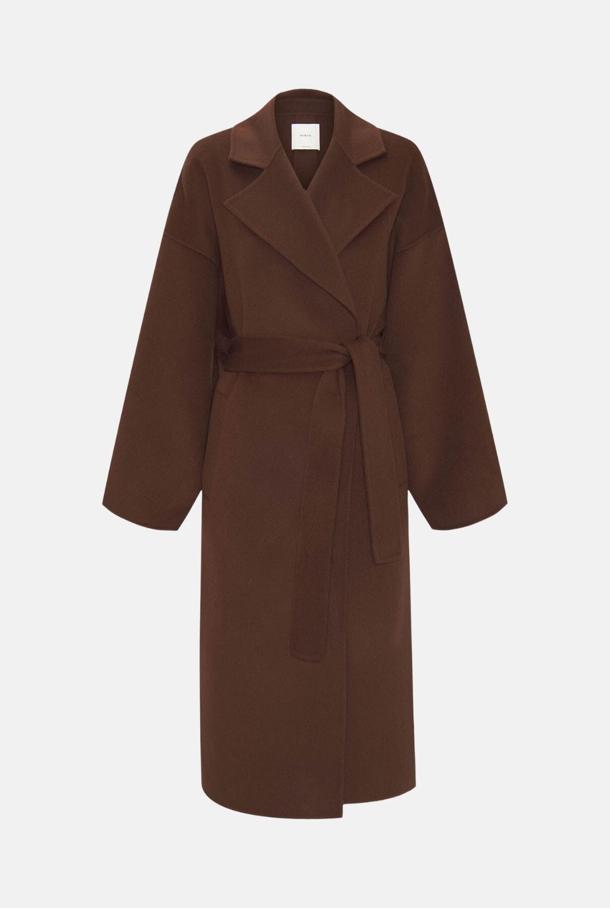 Brown double-face wool and cashmere coat Coats Mirto 