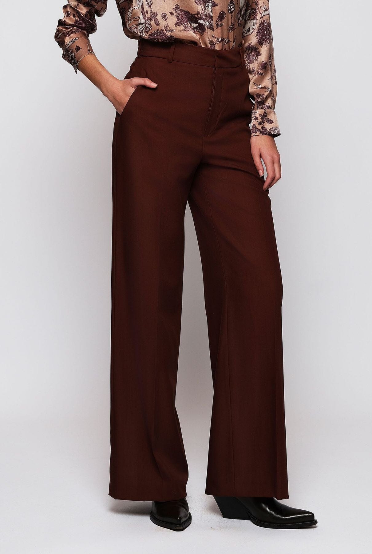 Brown wool suit trousers Trousers Mirto 