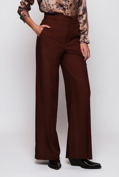 Brown wool suit trousers Trousers Mirto 