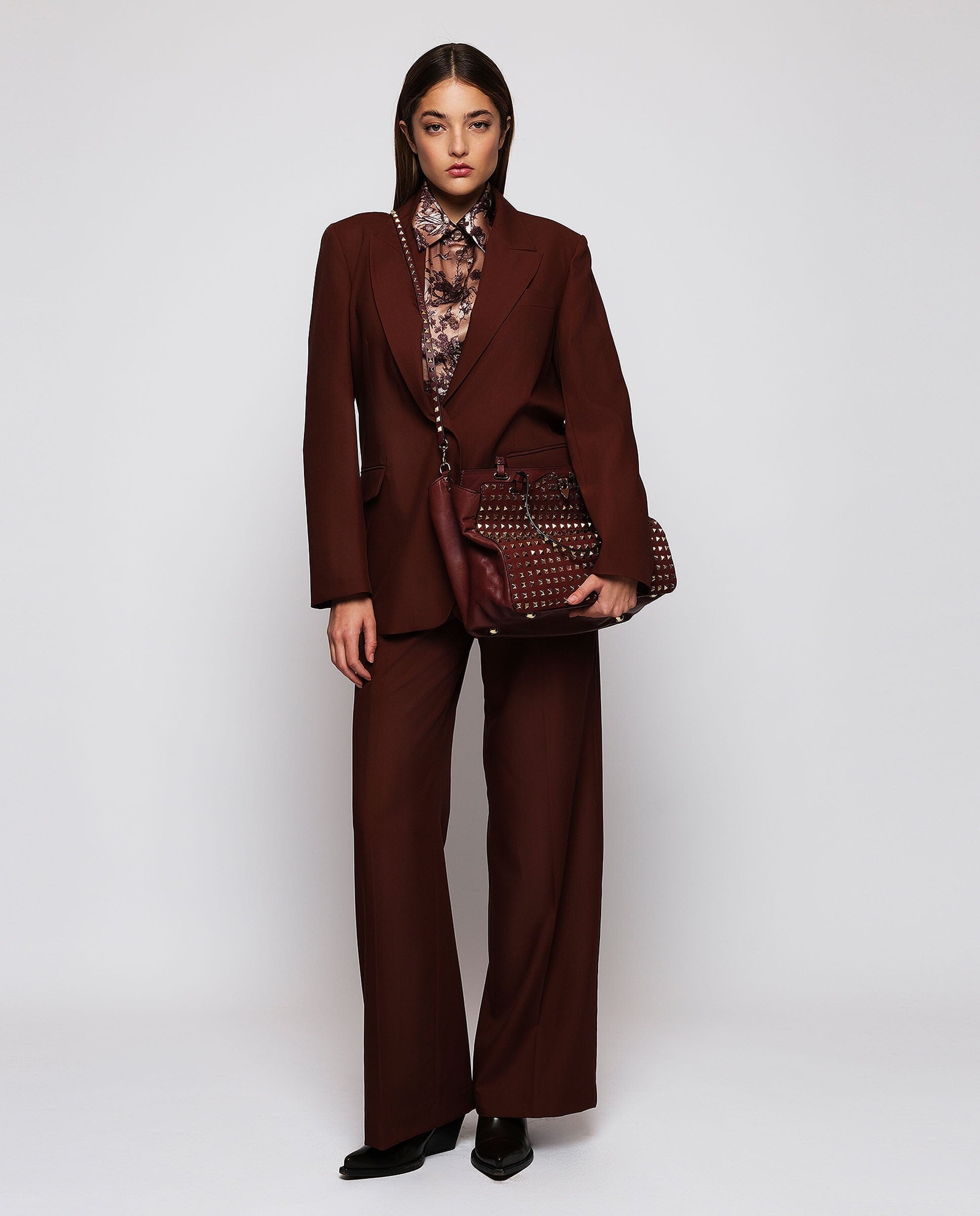Brown wool suit trousers Trousers Mirto 