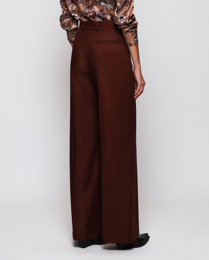 Brown wool suit trousers Trousers Mirto 