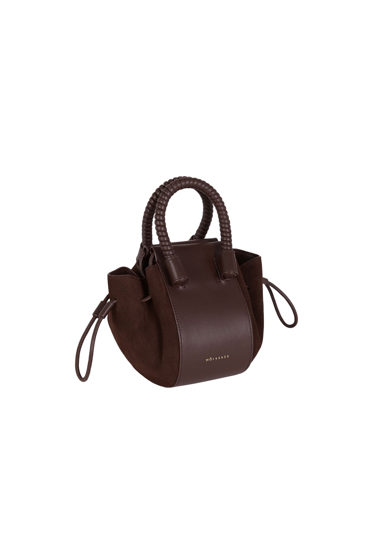 Bubble Bag | Dark Chocolate Suede · Moi & Sass · vista 3