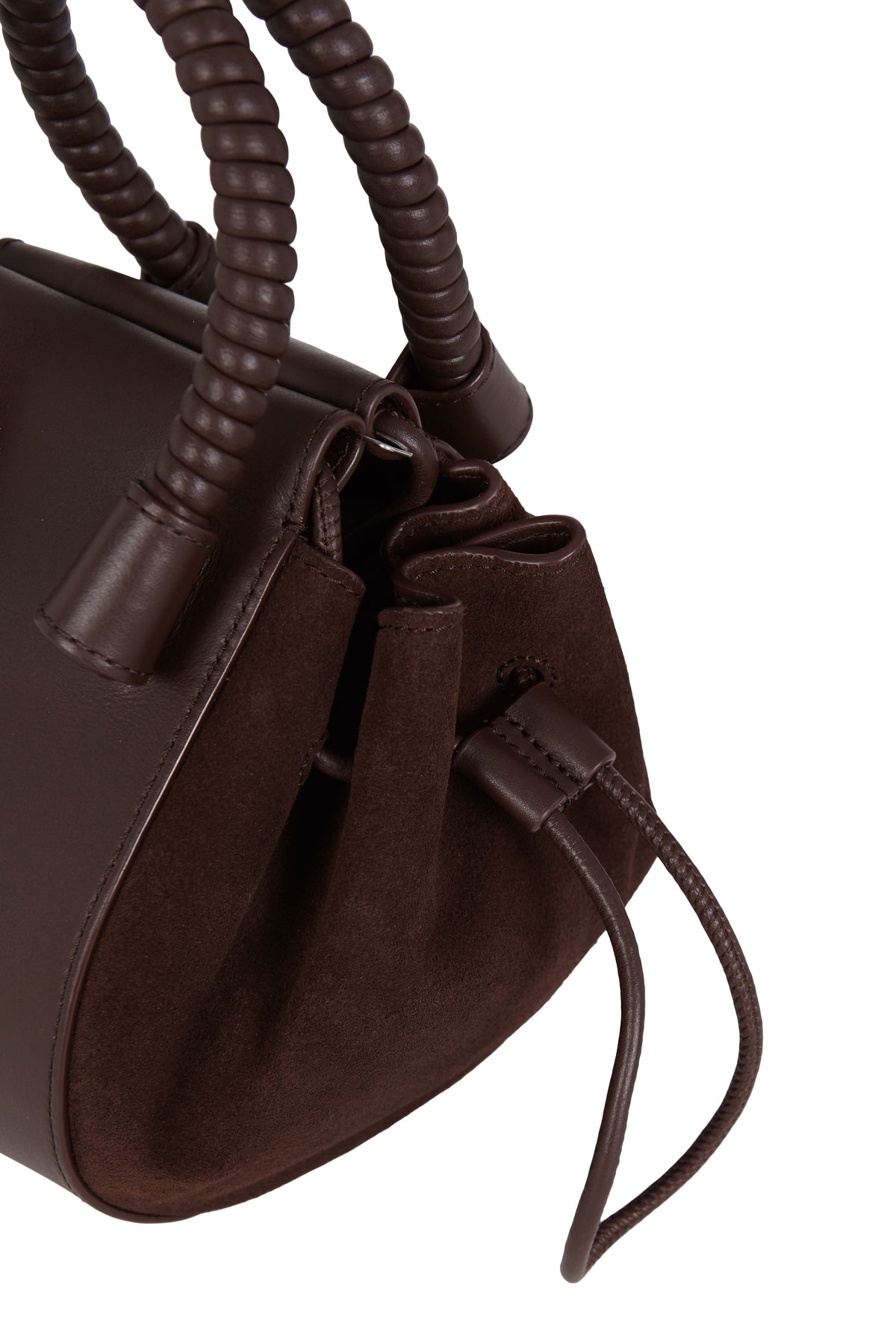 Bubble Bag | Dark Chocolate Suede · Moi & Sass · vista 4