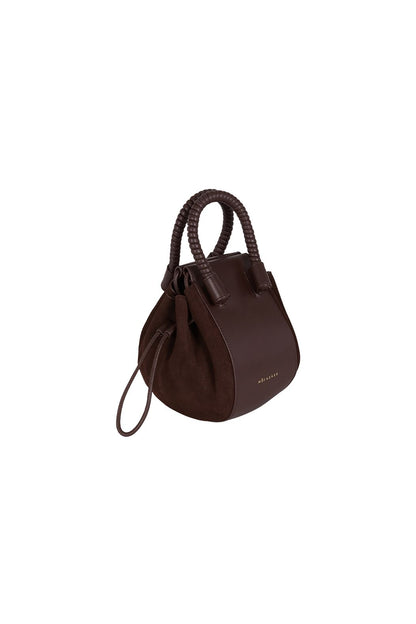 Bubble Bag | Dark Chocolate Suede · Moi & Sass · vista 2