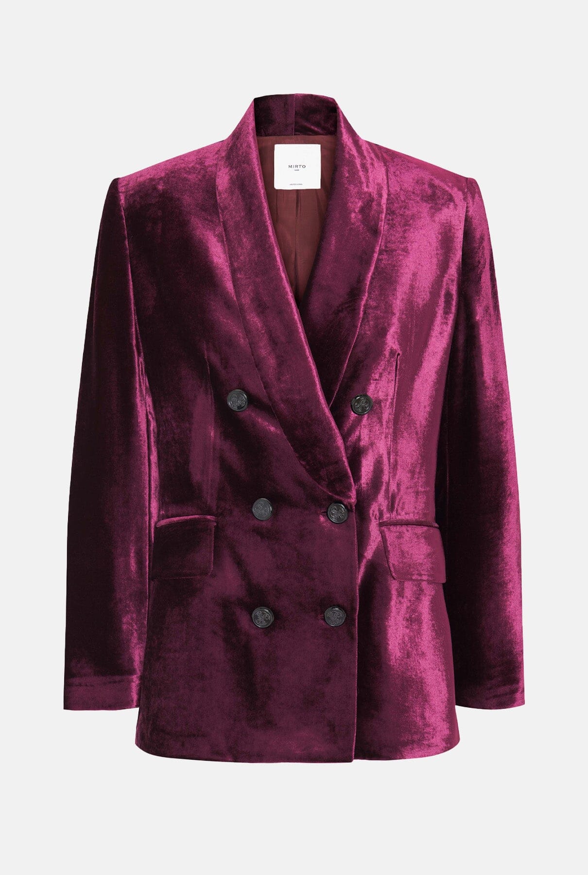 Burgundy velvet smoking jacket Jackets Mirto 