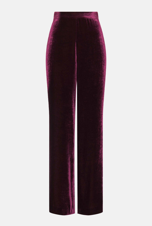 Burgundy velvet trousers Trousers Mirto 