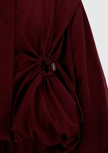 Burgundy water-repellent bomber jacket Jackets Boscoier 