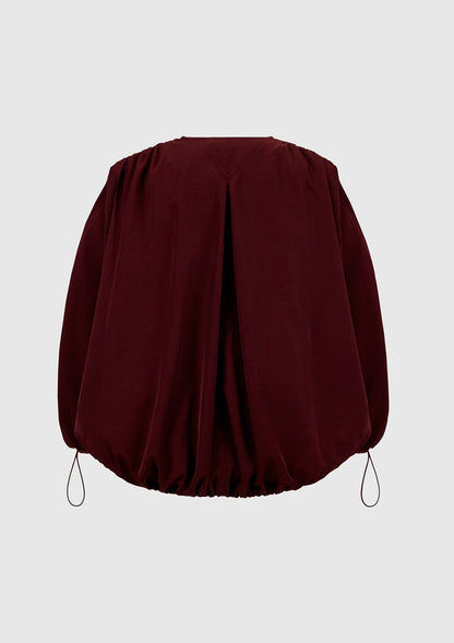Burgundy water-repellent bomber jacket Jackets Boscoier 