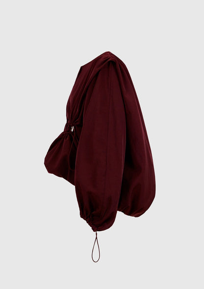 Burgundy water-repellent bomber jacket Jackets Boscoier 
