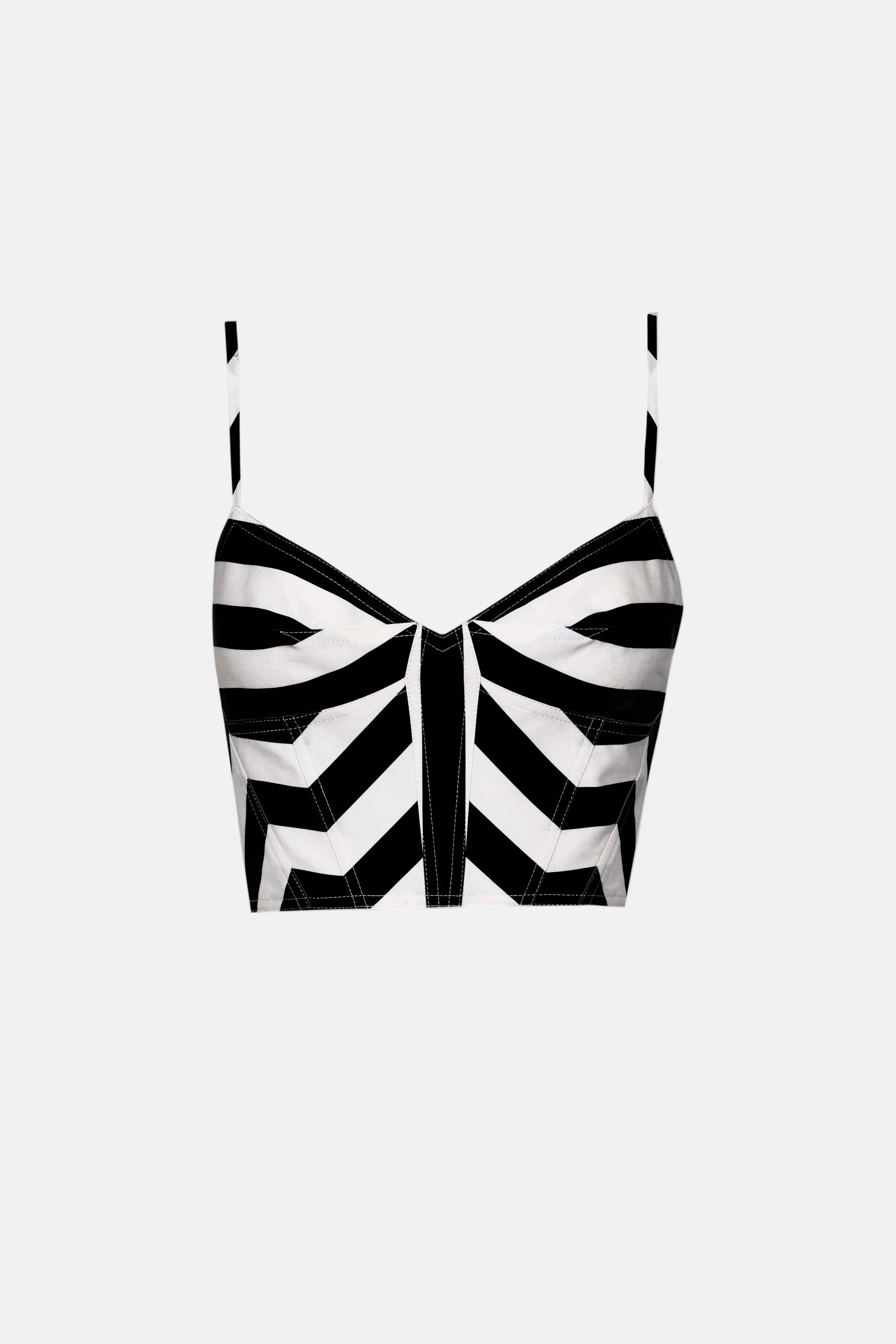 B&W Stripes Top Tops and Blouses PALOMO SPAIN 