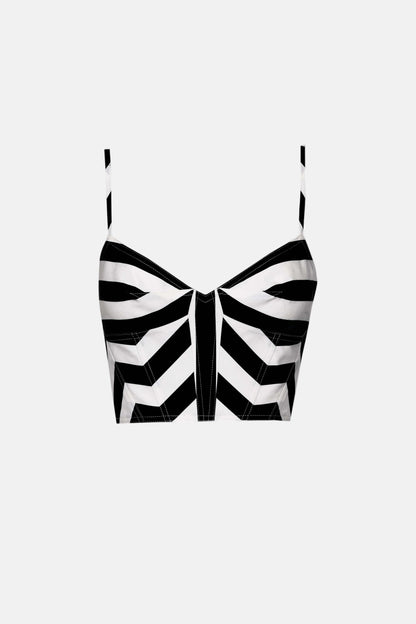 B&W Stripes Top Tops and Blouses PALOMO SPAIN 