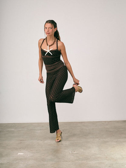 Cadaques Pants Brown Trousers Carlota Cahis 