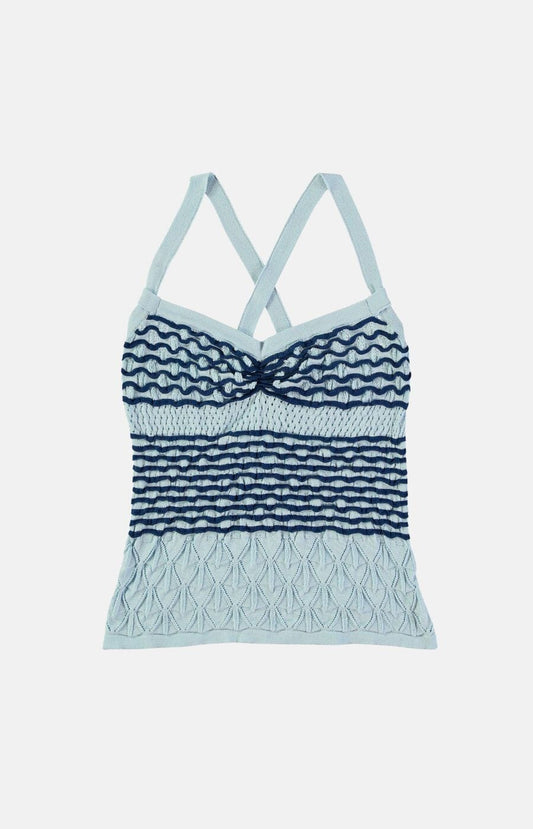 Cadaques Top Blue Trousers Carlota Cahis 