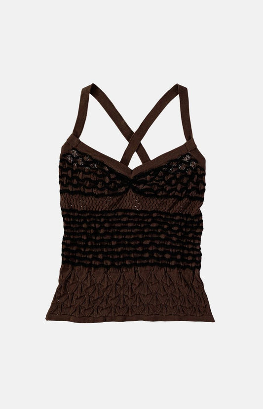 Cadaques Top Brown Tops and Blouses Carlota Cahis 