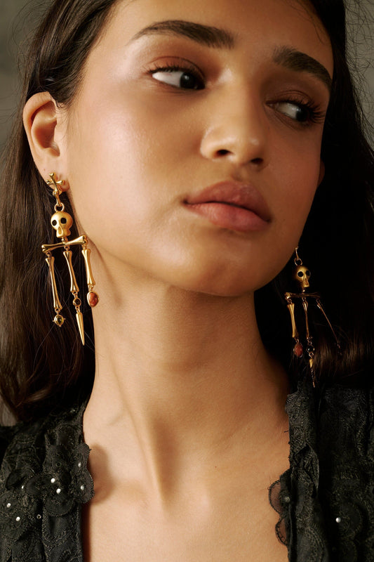 Calaverita Literaria Earrings Earrings Coolook 