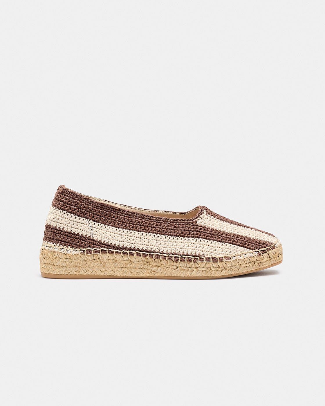 CALELLA MARRÓN-CRUDO Flat shoes Naguisa 