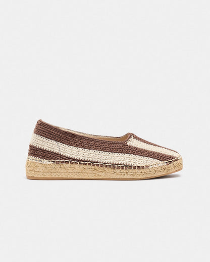 CALELLA MARRÓN-CRUDO Flat shoes Naguisa 