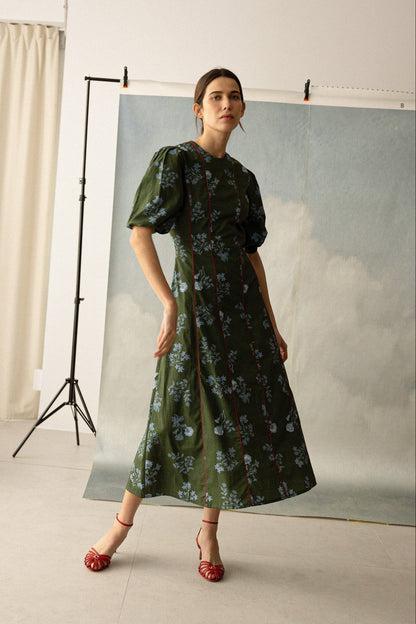 Calendula Green Dress Dresses Maràvic 