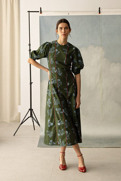 Calendula Green Dress Dresses Maràvic 
