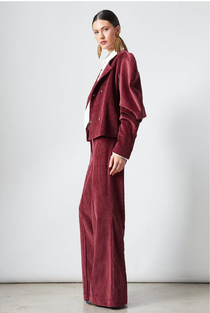 Camila Jacket Maroon Corduroy Jackets The Label Edition 