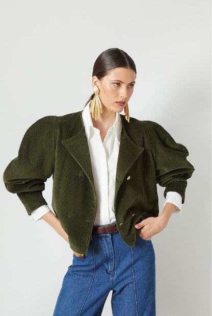 Camila Jacket Olive Corduroy Jackets The Label Edition 