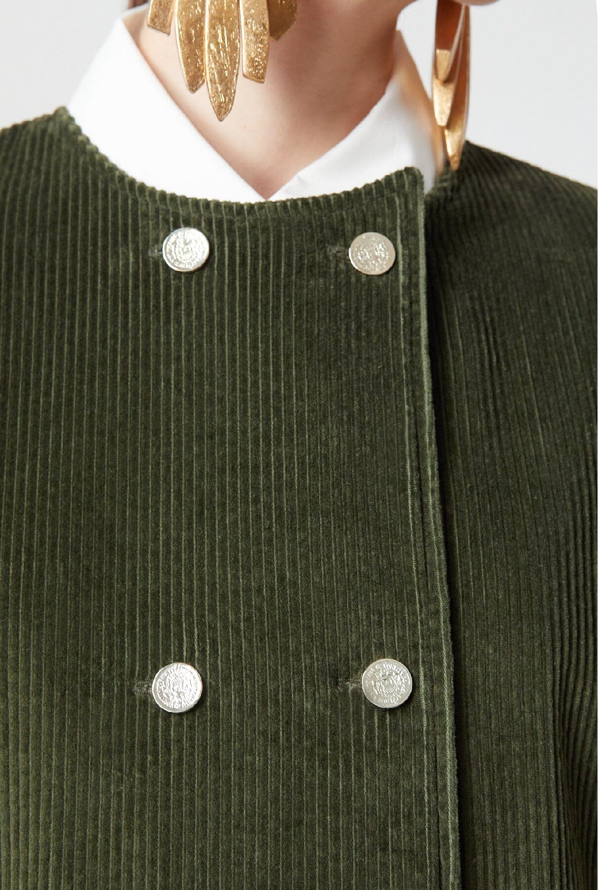 Camila Jacket Olive Corduroy Jackets The Label Edition 