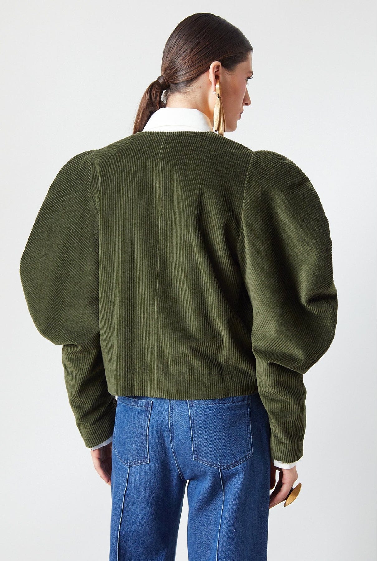 Camila Jacket Olive Corduroy Jackets The Label Edition 