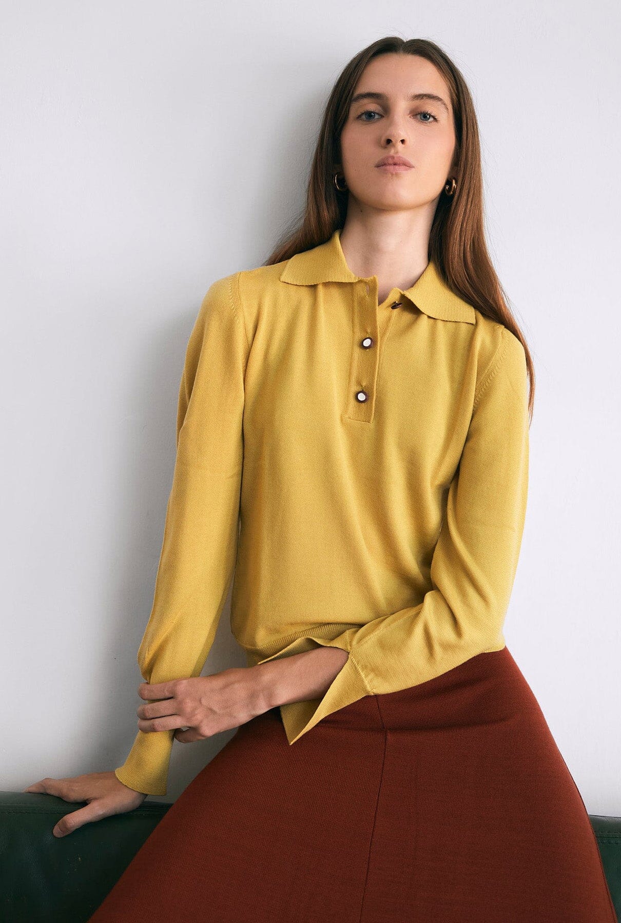 Camille Polo Yellow Sweaters Laia Alen 