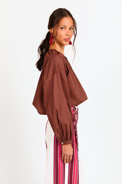 CAMISA ADELA MARRÓN Shirts & blouses Werit 