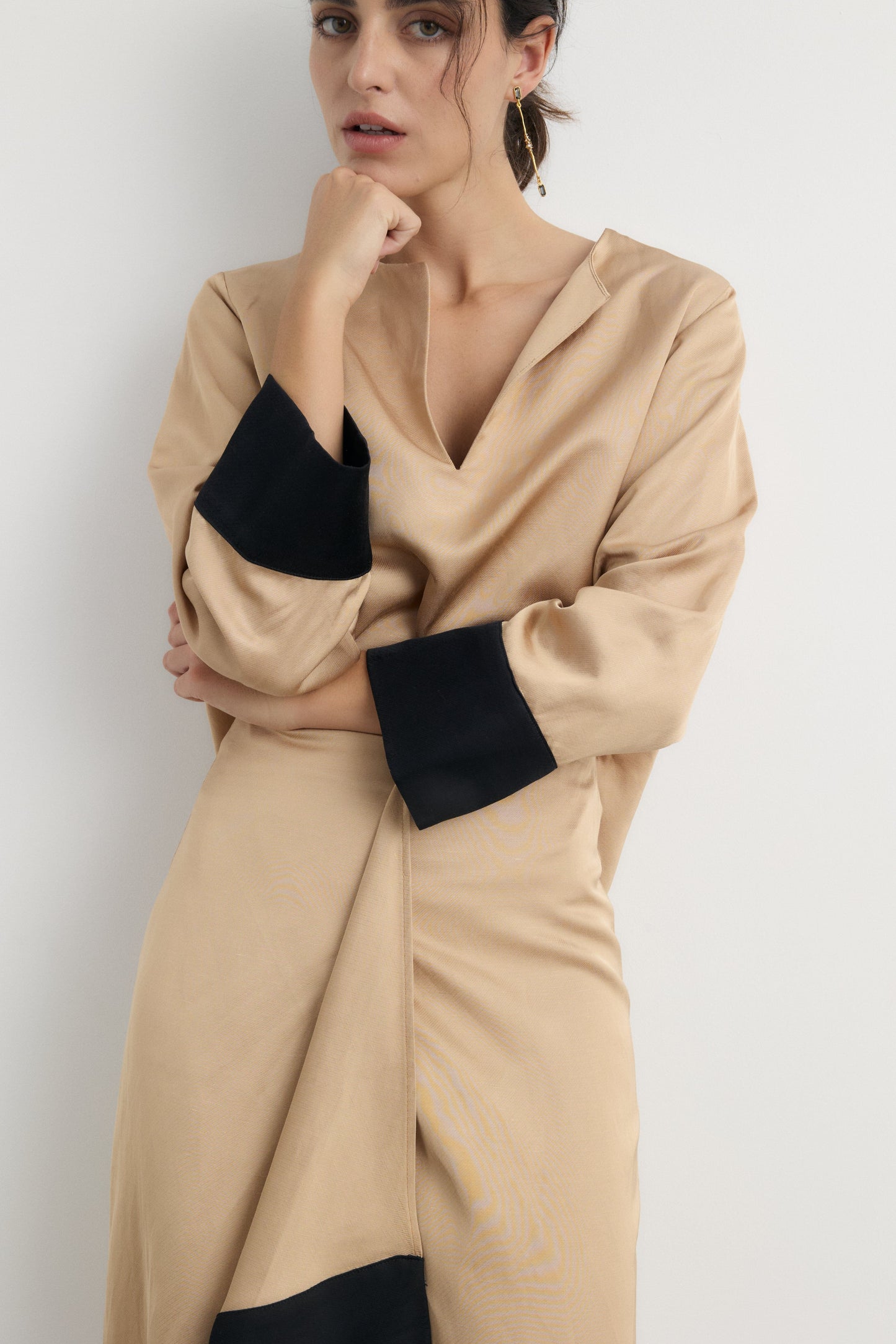 Camisa Alfonsina Beige Shirts & Blouses Galcon Studio 