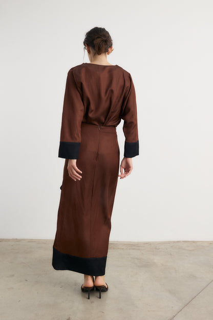 Camisa Alfonsina Marrón Shirts & Blouses Galcon Studio 