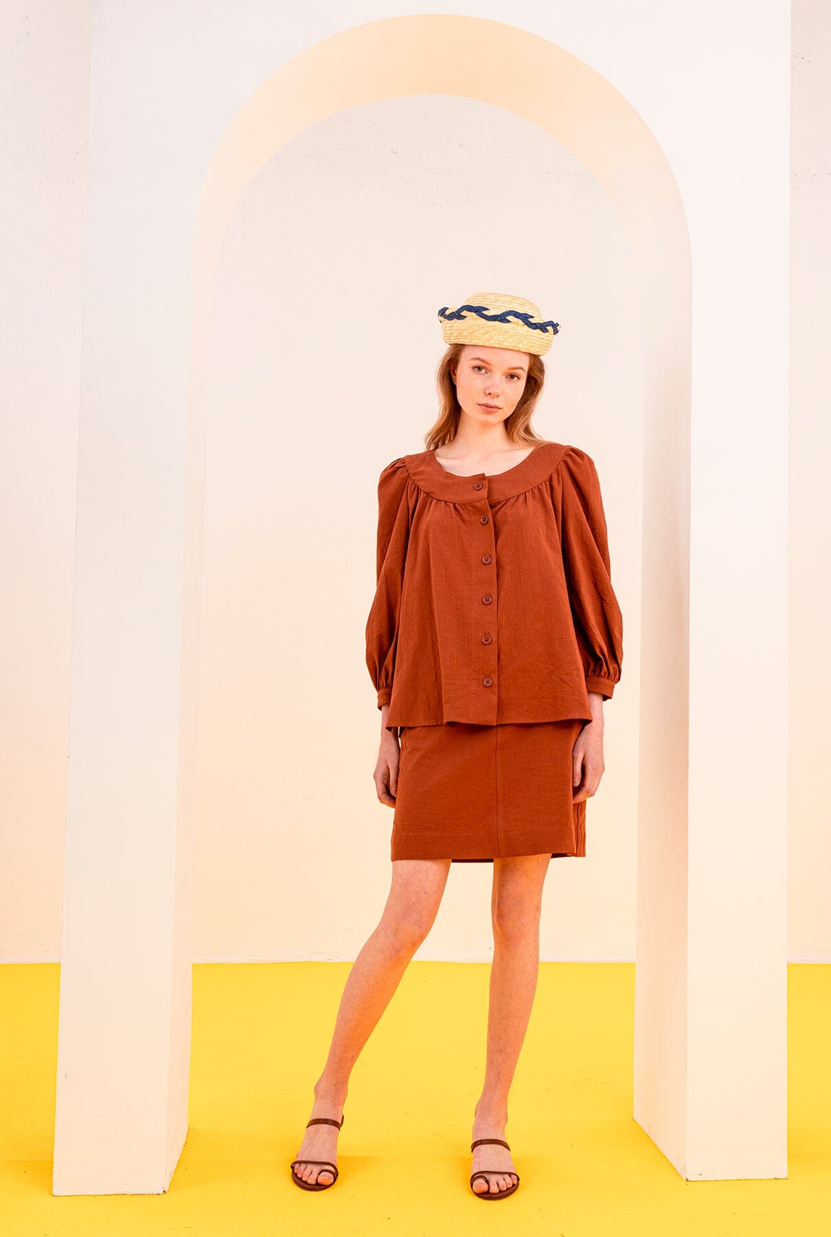 CAMISA ANA MARRÓN Shirts & blouses SOY FASCINANTE 