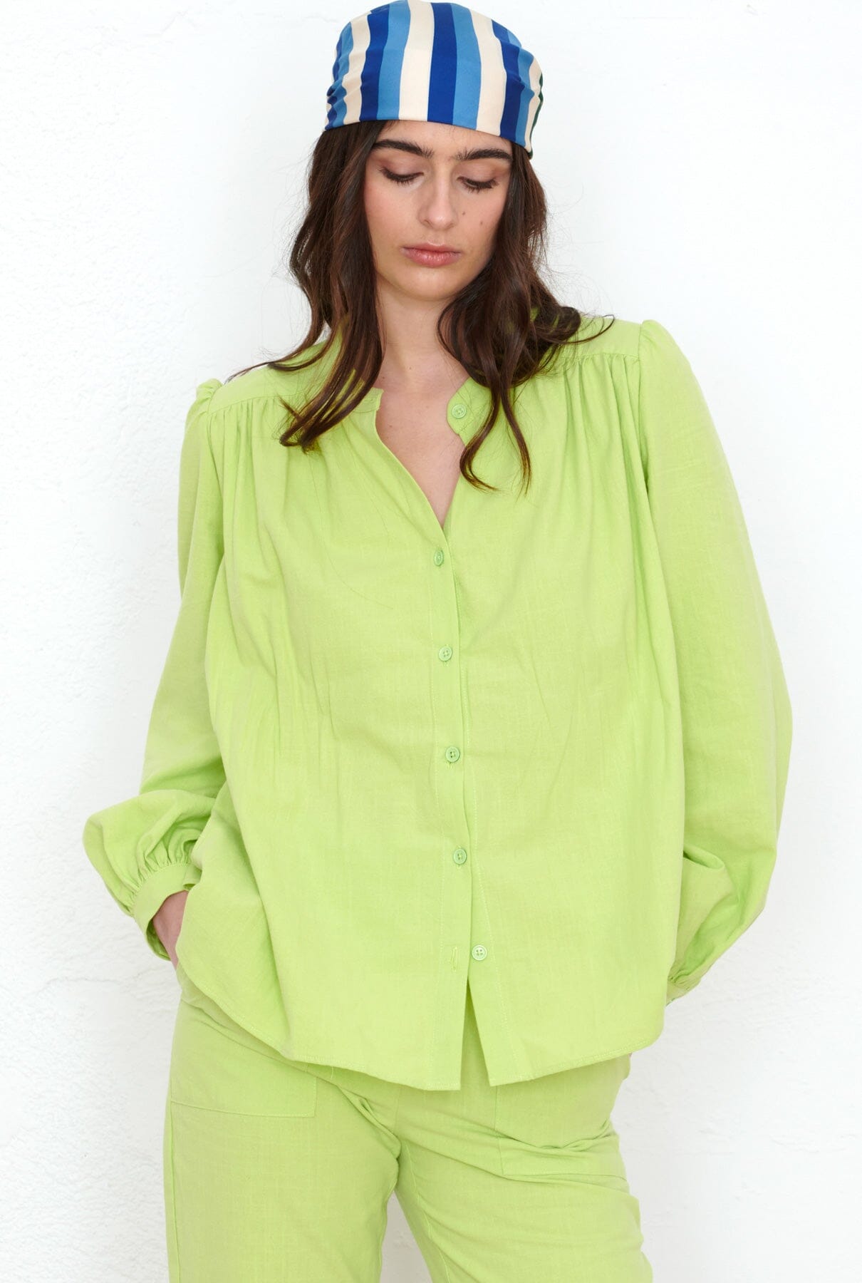Camisa Ana verde Shirts & blouses SOY FASCINANTE 