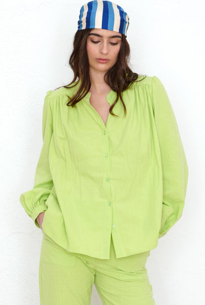 Camisa Ana verde Shirts & blouses SOY FASCINANTE 