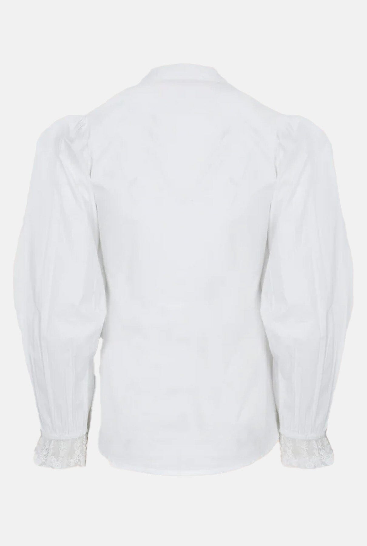 CAMISA BLANCA CON ENCAJE DE VOLANTES Shirts & blouses Philippa 1970 