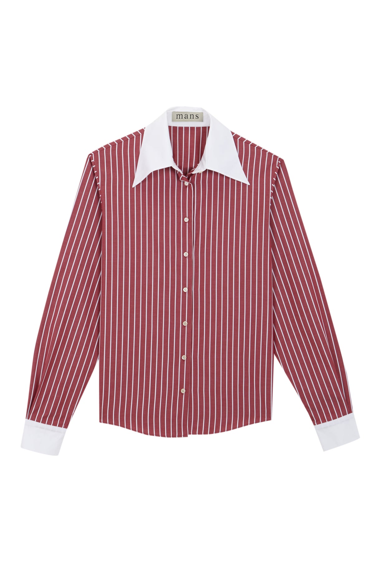 CAMISA BURDEOS RAYAS BLANCAS Shirts & Blouses MANS 