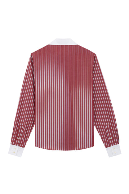 CAMISA BURDEOS RAYAS BLANCAS Shirts & Blouses MANS 