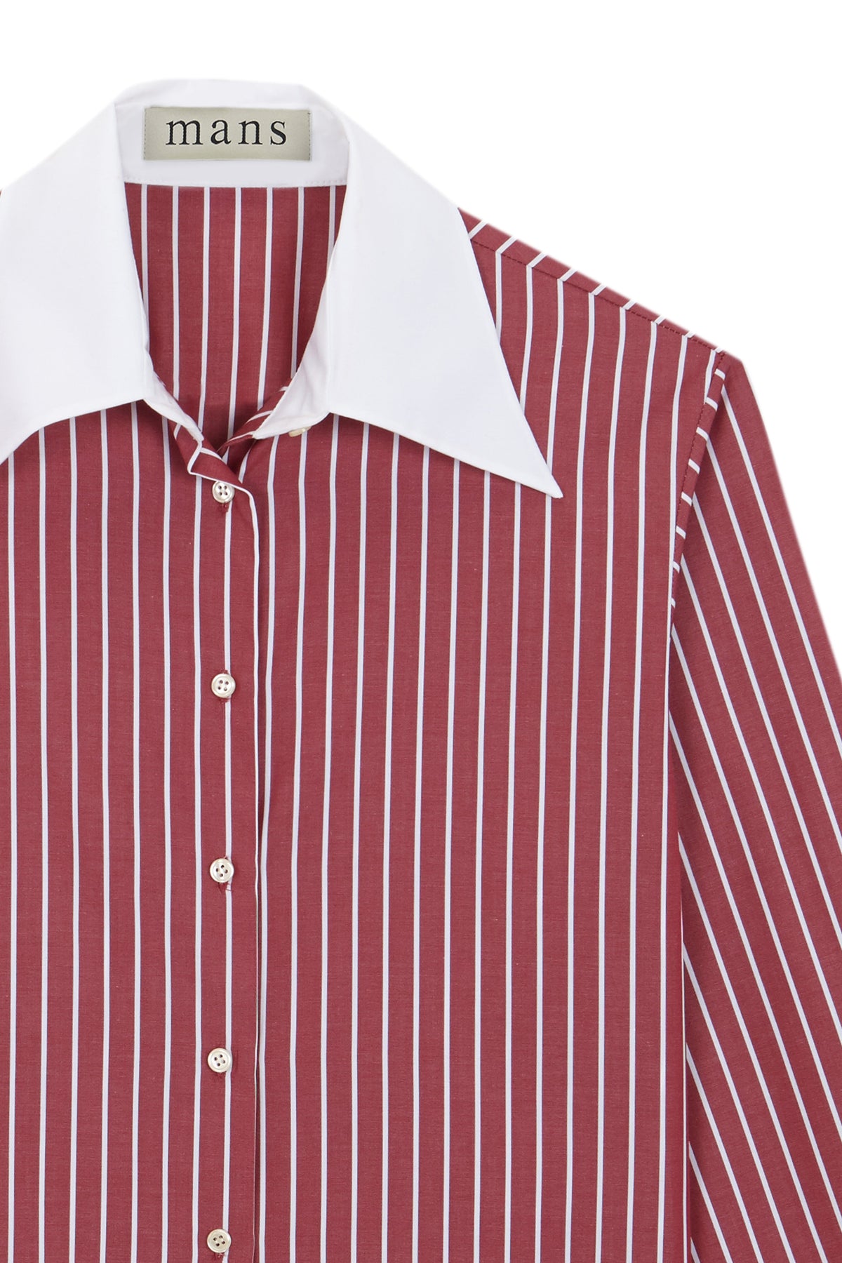 CAMISA BURDEOS RAYAS BLANCAS Shirts & Blouses MANS 