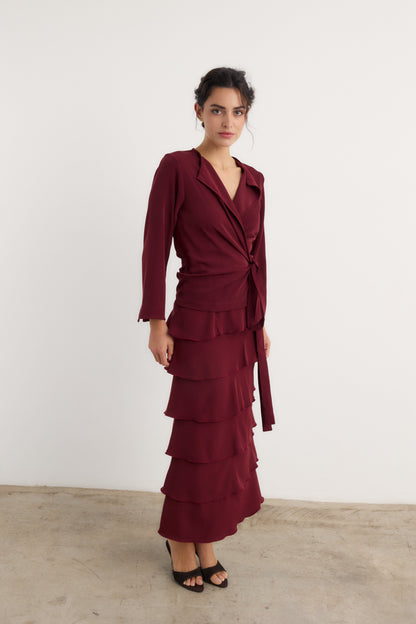 Camisa Catalina Granate - Preorder Shirts & Blouses Galcon Studio 